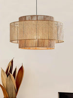 Load image into Gallery viewer, Japanese Wabi-Sabi Style Hemp Rope Rattan Zen Pendant Light
