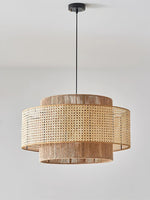 Load image into Gallery viewer, Japanese Wabi-Sabi Style Hemp Rope Rattan Zen Pendant Light
