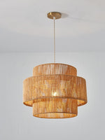 Load image into Gallery viewer, Japanese Wabi-Sabi Style Hemp Rope Rattan Zen Pendant Light
