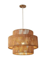 Load image into Gallery viewer, Japanese Wabi-Sabi Style Hemp Rope Rattan Zen Pendant Light
