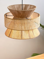 Load image into Gallery viewer, Japanese Wabi-Sabi Style Hemp Rope Rattan Zen Pendant Light
