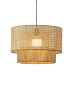 Load image into Gallery viewer, Japanese Wabi-Sabi Style Hemp Rope Rattan Zen Pendant Light
