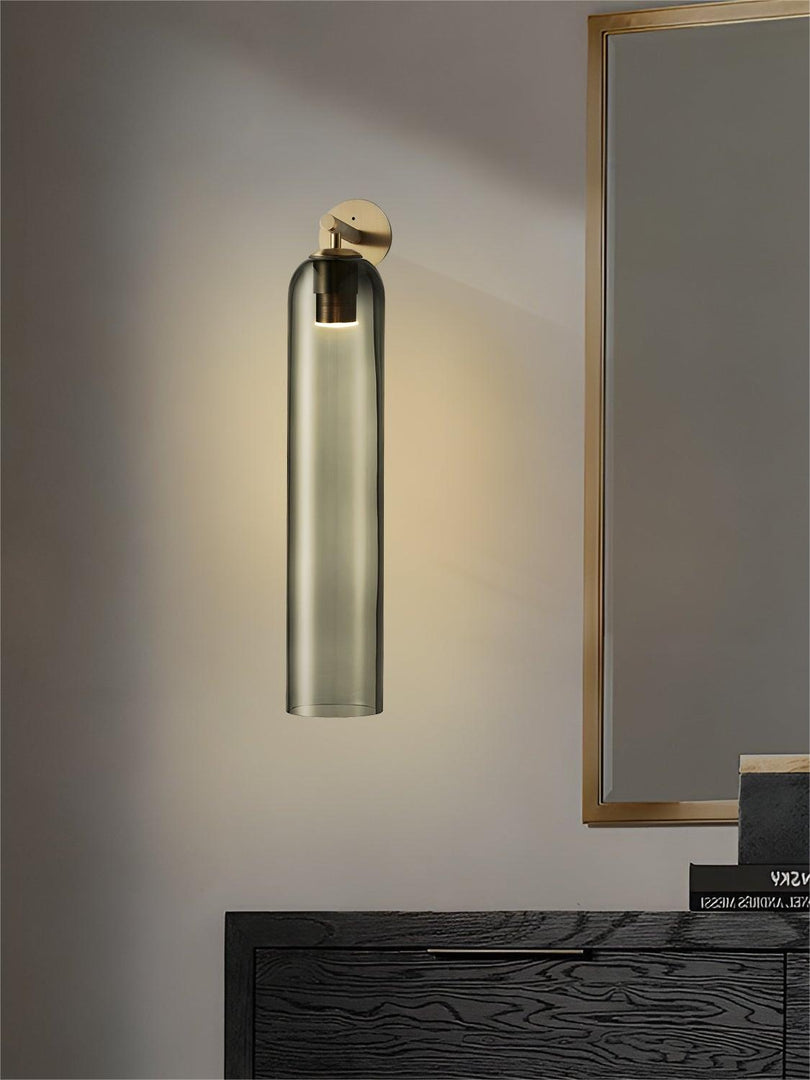 Minimalism Tubular Art Glass Wall Sconce