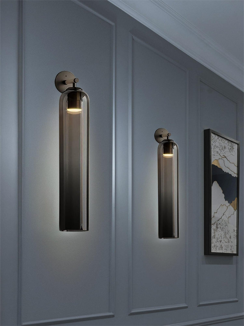 Minimalism Tubular Art Glass Wall Sconce