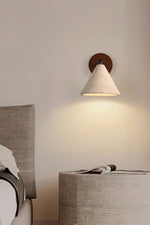 Load image into Gallery viewer, Modern Minimalist Tapered Travertine Wall Light
