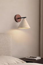 Load image into Gallery viewer, Modern Minimalist Tapered Travertine Wall Light
