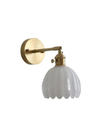 Load image into Gallery viewer, Retro Metal Flower Glass Tulip Wall Lamp
