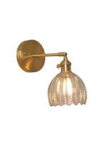 Load image into Gallery viewer, Retro Metal Flower Glass Tulip Wall Lamp
