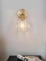 Load image into Gallery viewer, Retro Metal Flower Glass Tulip Wall Lamp
