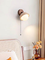 Load image into Gallery viewer, Wabi-Sabi Style Travertine Half-Sphere Wall Lamp
