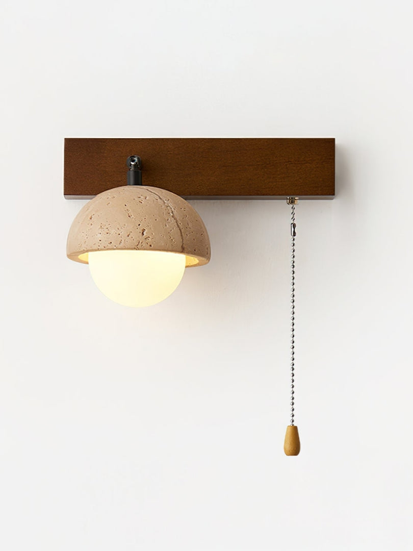 Nut Travertine Wall Lamp