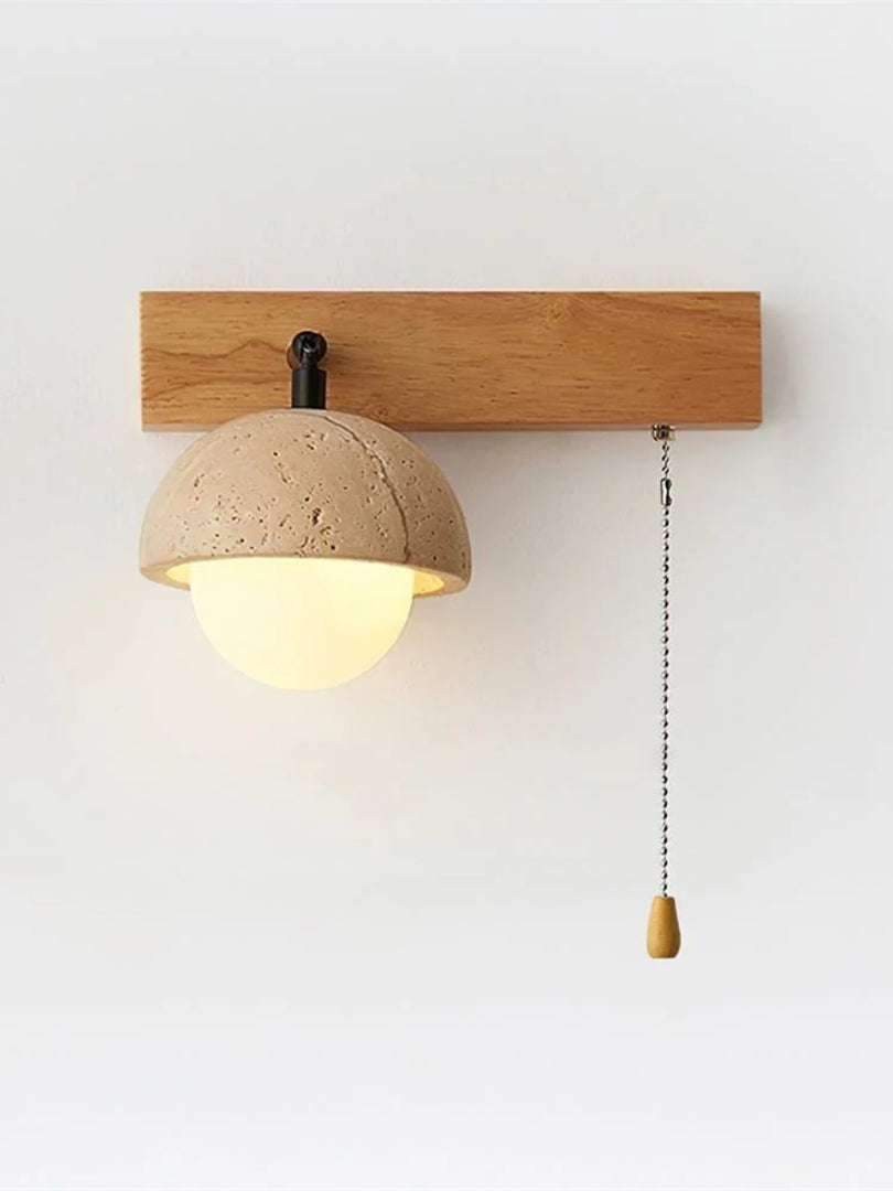 Nut Travertine Wall Lamp