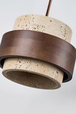 Load image into Gallery viewer, Cylindrical Modern Design Travertine Pendant Lamp
