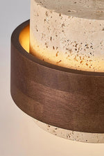 Load image into Gallery viewer, Cylindrical Modern Design Travertine Pendant Lamp
