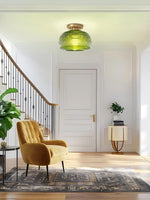 Load image into Gallery viewer, Vintage Glass Flush Mount Ceiling Light
