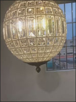 Load and play video in Gallery viewer, Antique Bronze Jewel Ball Chandelier
