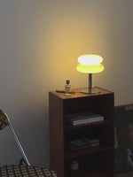 Load and play video in Gallery viewer, Creative Bauhaus Double Lollipop Ripple Glass Table Lamp
